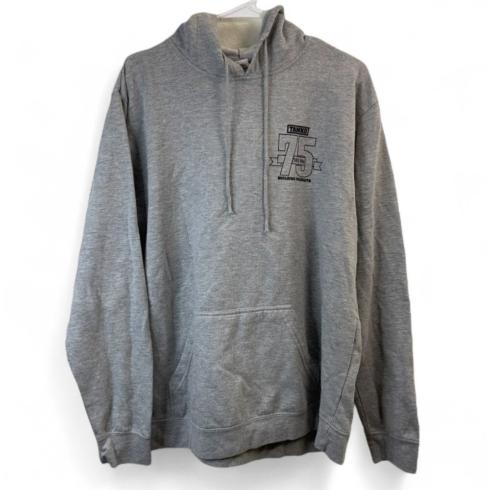 Tamko 75th Anniversary Heather Gray Hoodie By Delta Fleece XL